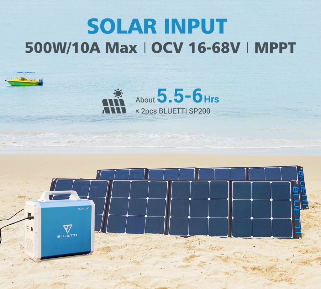 BLUETTI EB150 1500WH:1000W PORTABLE POWER STATION solar