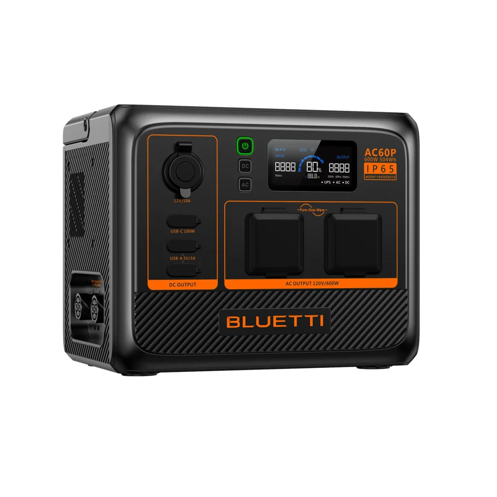 BLUETTI AC60P Portable Power Station side