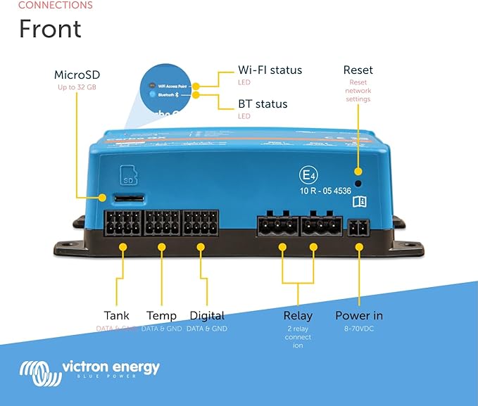 Victron Energy Cerbo GX for System Monitoring and Control front