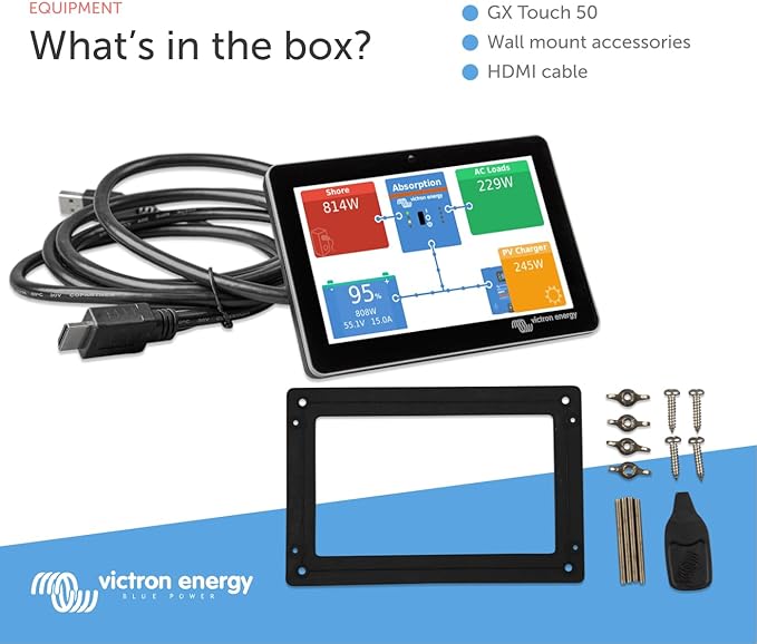 Victron Energy GX Touch 50, Display Screen for Cerbo GX in the box