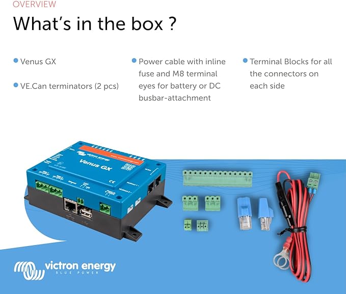 Victron Energy Venus GX for System Monitoring in the box
