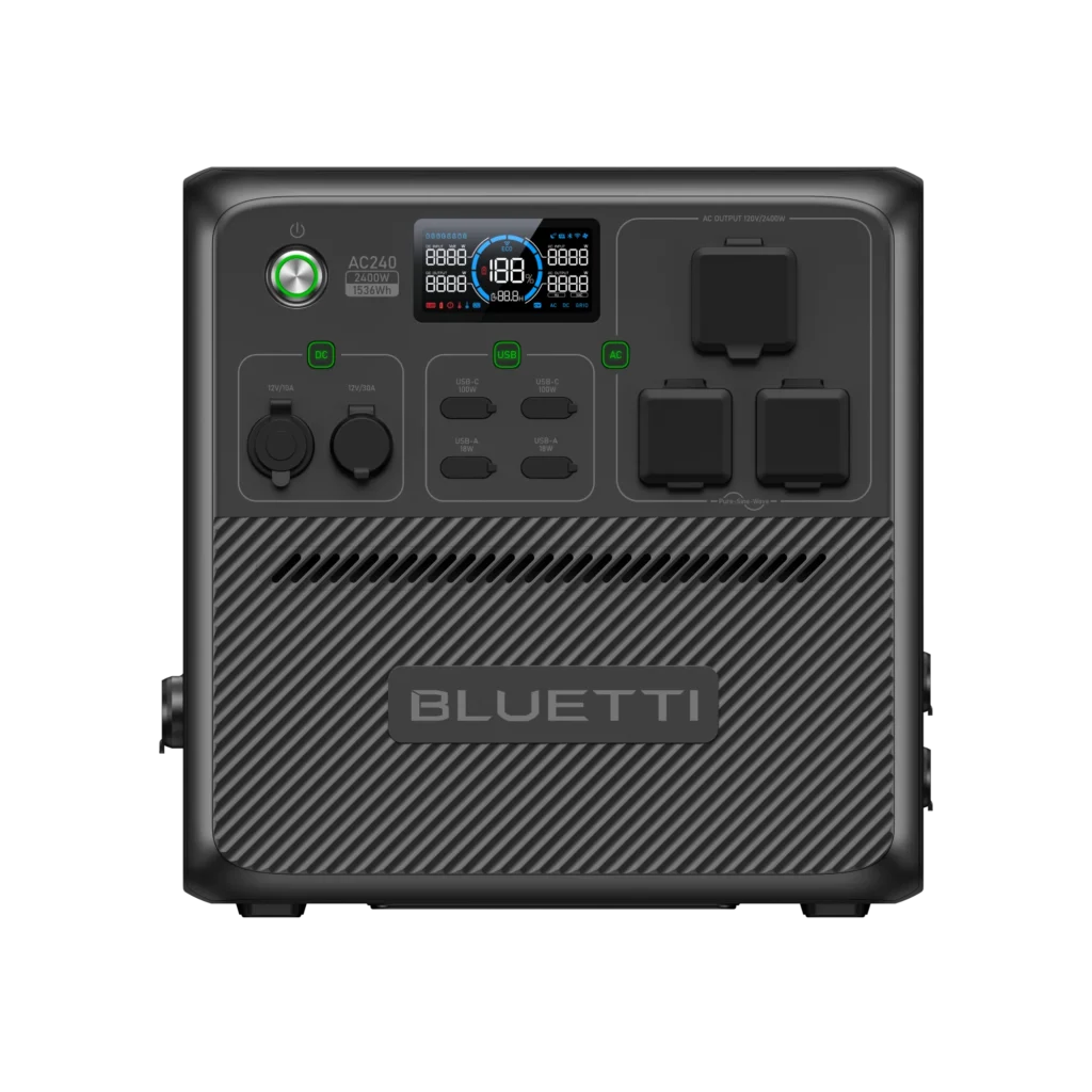 BLUETTI AC240 Portable Power Station | 2,400W,1,536Wh
